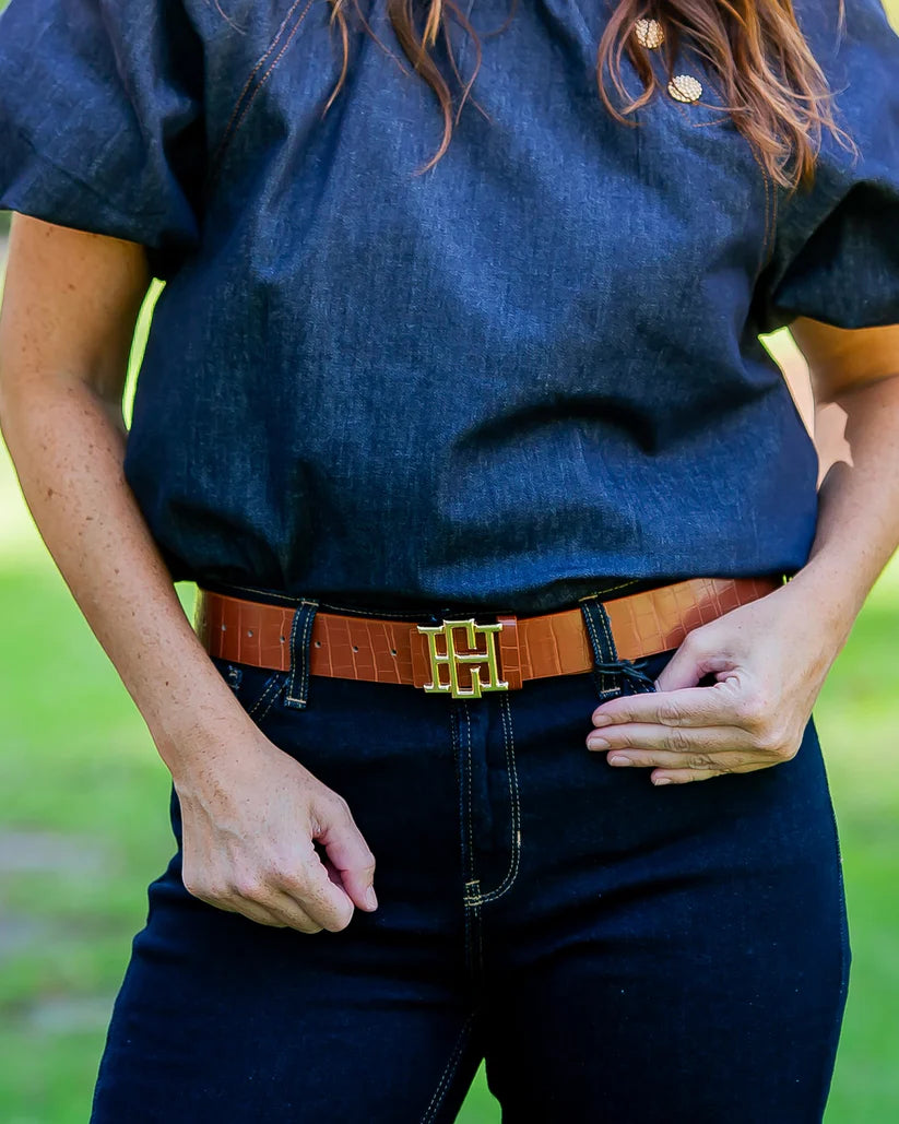 Bridgette Belt- Saddle