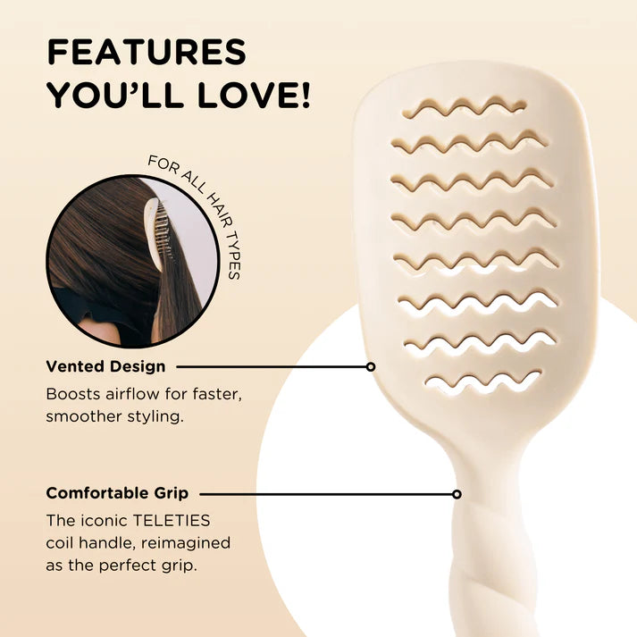 Vented Hair Brush - TELETIES