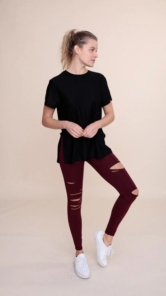 Raising The Standard Laser Cut Leggings