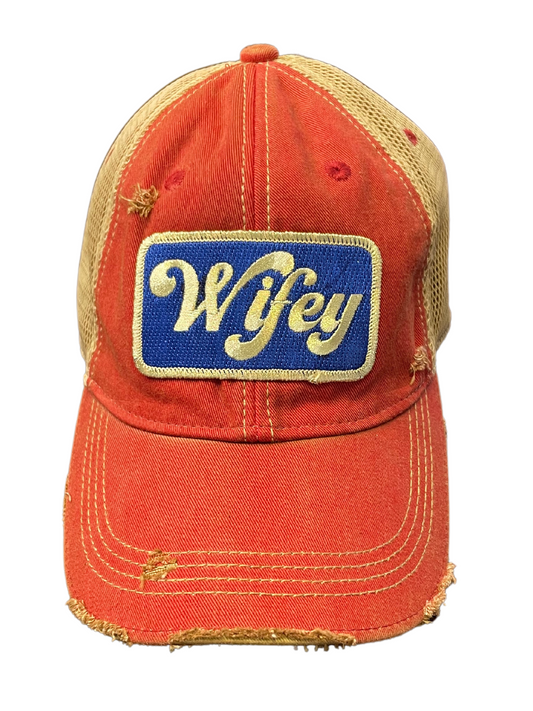 Wifey Distressed Baseball Hat