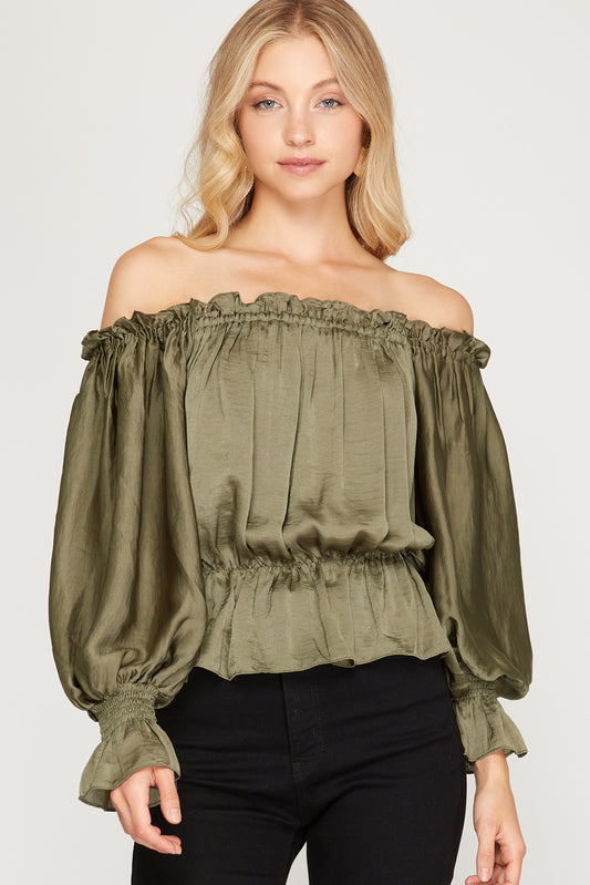 Isabelle Satin Top