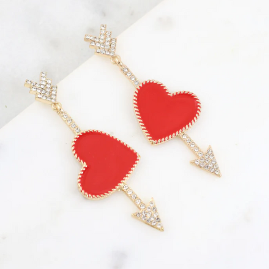 Stupid Cupid Heart Earrings