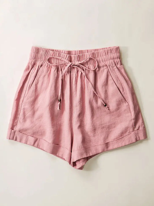 Emerie Linen shorts- Multiple Color Options