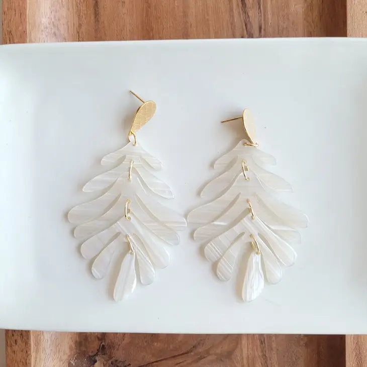 Seashell Palm Earrings