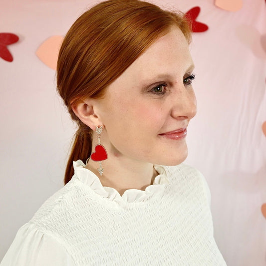 Stupid Cupid Heart Earrings