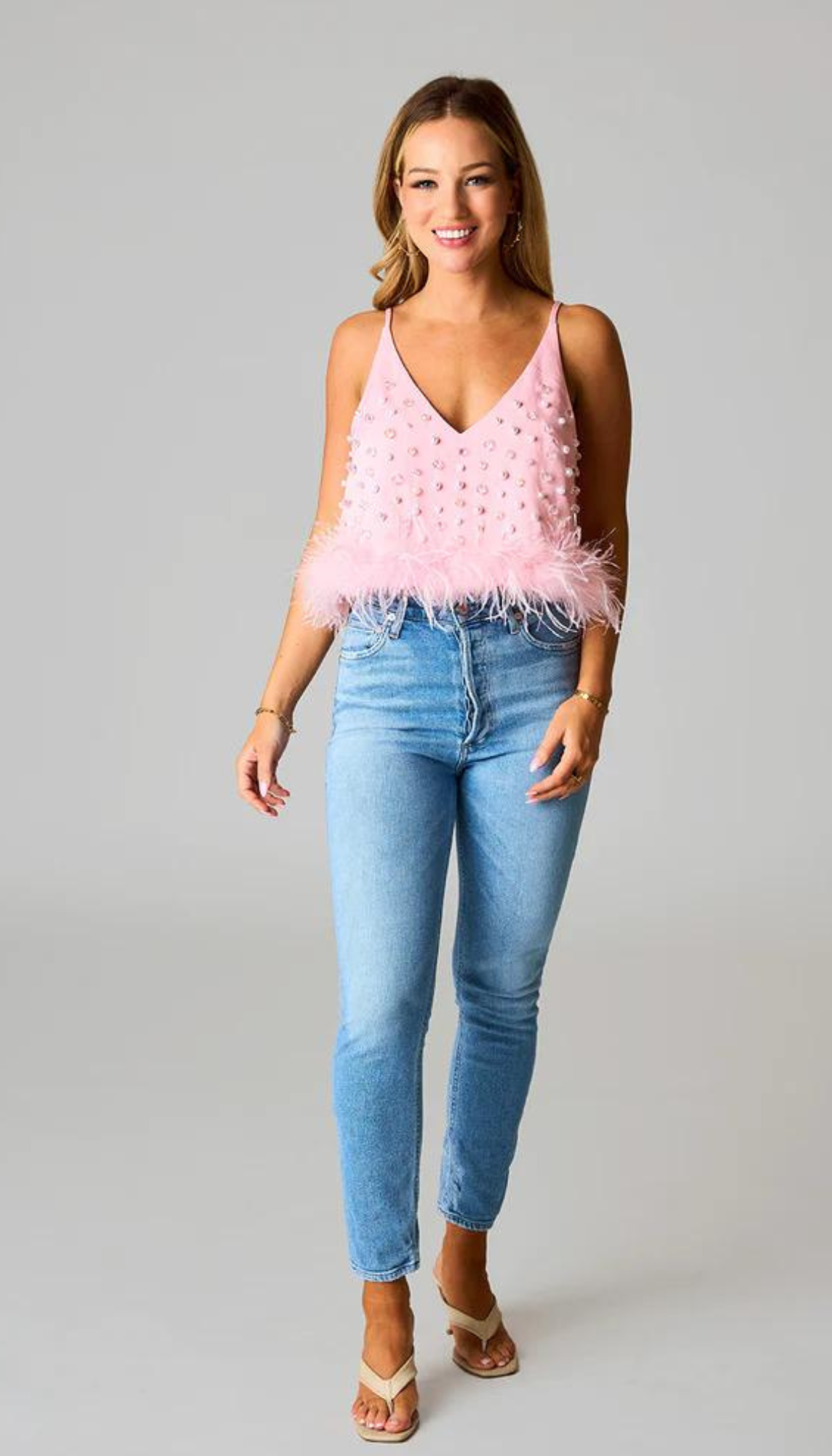 Seraphine Feather Top-BUDDY LOVE